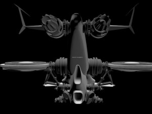 Stunt jet and helicopter Modelo 3D