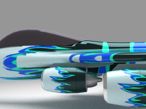Stunt jet and helicopter Modelo 3D