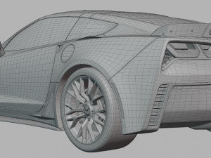 Chevrolet Corvette Z06 C7R Edition Modelo 3D
