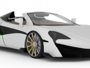 Mclaren 600 lt low-poly Modello 3D