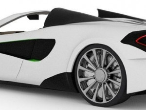Mclaren 600 lt low-poly Modello 3D