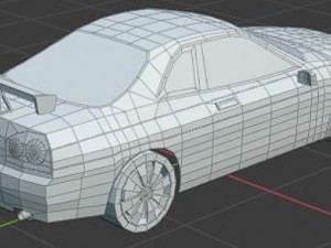 Nissan Skyline low poly game ready Low-poly 3D Model