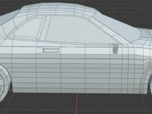 Nissan Skyline low poly game ready Low-poly 3D Model