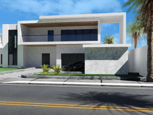Modren Luxury House low-poly Modèle 3D