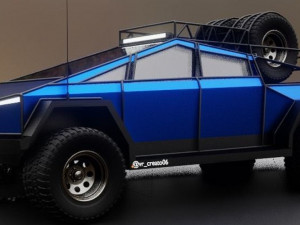 Cyber truck low-poly 3D Модель