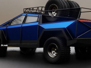 Cyber truck low-poly Model 3D