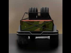 Cyber truck low-poly Model 3D