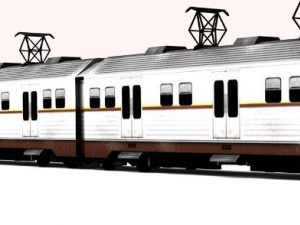 ELECTRIC TRAIN low-poly 3D 模型