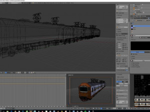 ELECTRIC TRAIN low-poly 3D 模型
