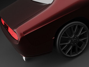Dodge Challenger low-poly Model 3D