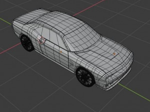Dodge Challenger low-poly Model 3D