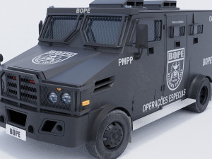 Blindado BOPE low-poly 3D Model