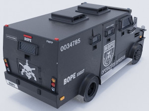Blindado BOPE low-poly Model 3D