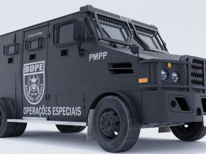Blindado BOPE low-poly Model 3D