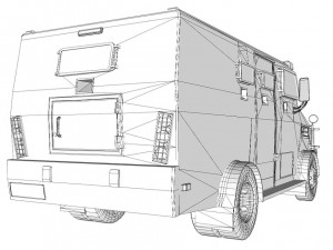 Blindado BOPE low-poly Model 3D