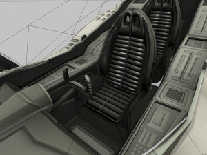 Futuristic Car Game-Ready low-poly Modello 3D