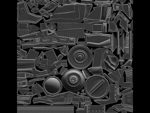 Futuristic Car Game-Ready low-poly Modello 3D