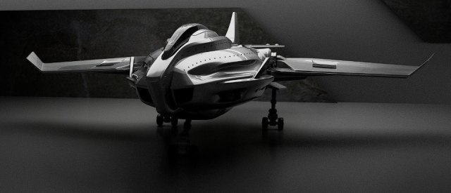 Galaxy HS-90 Spaceship low-poly 3D 模型 .c4d .max .obj .3ds .fbx .stl .blend 