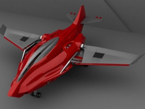 Galaxy HS-90 Spaceship low-poly 3D 模型