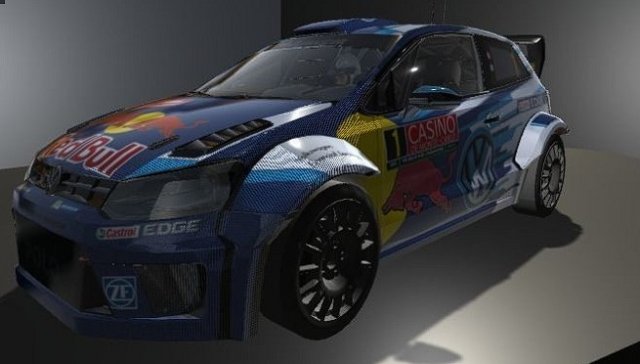 Volkswagen Polo WRC low-poly Modelo 3D .c4d .max .obj .3ds .fbx .stl .blend 