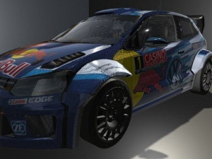 Volkswagen Polo WRC low-poly 3D Model