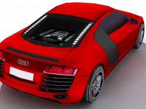 Audi R8 Low Poly low-poly 3D Model