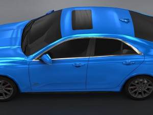 Cadillac CT4 V 2022 low-poly 3D मॉडल