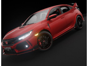 2018 Honda Civic Type R 3D Model