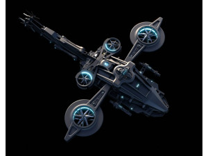 SCI fi helicopter 3D Model