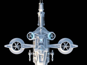 SCI fi helicopter 3D Model