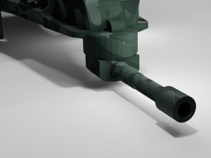 Futuristic Military Helicopter 3D Model