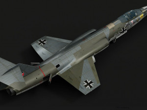 F104G starfighter fighter jet 3D Model