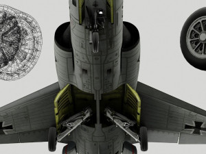 F104G starfighter fighter jet 3D Model
