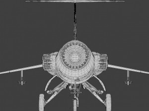 F104G starfighter fighter jet 3D Model