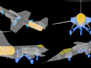 F104G starfighter fighter jet 3D Model