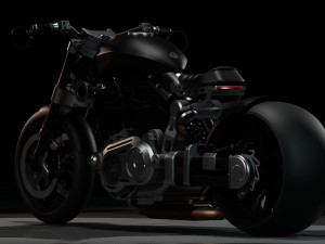 Confederate HellCat X132 high res Motorcycle Bike Model 3D-Modell