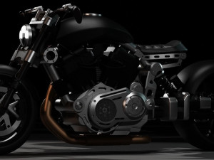 Confederate HellCat X132 high res Motorcycle Bike Model 3D Model