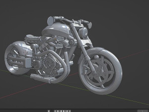 Confederate HellCat X132 high res Motorcycle Bike Model 3D Model