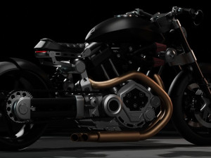 Confederate HellCat X132 high res Motorcycle Bike Model 3D Model