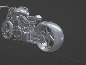 Confederate HellCat X132 high res Motorcycle Bike Model 3D Model
