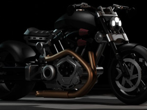 Confederate HellCat X132 high res Motorcycle Bike Model 3D Model