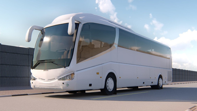 Bus irizar i6 medium poly 2011 Free low-poly 3D Model .c4d .max .obj .3ds .fbx .stl .blend 
