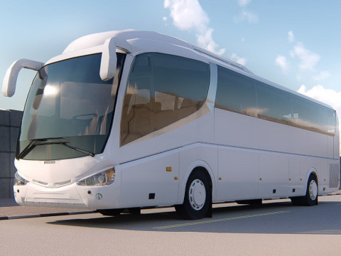 Bus irizar i6 medium poly 2011 Free low-poly 3D Model