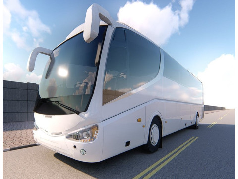 Bus irizar i6 medium poly 2011 Free low-poly 3D Model