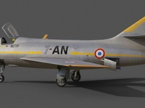 MYSTERE IV N 117 Provence Nancy Modelo 3D
