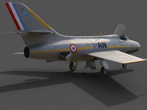 MYSTERE IV N 117 Provence Nancy Modelo 3D