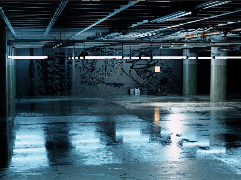 Underground Garage Textured 3Dモデル
