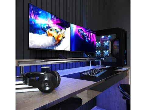 Gaming furniture set 3D Model