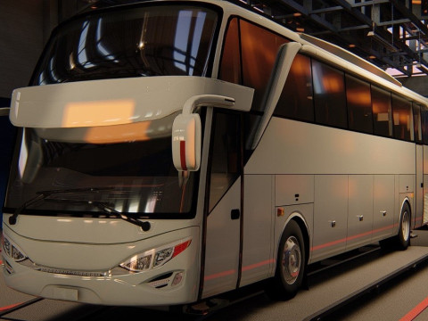 Indonesian Bus AdiPutro JetBus 3D Model
