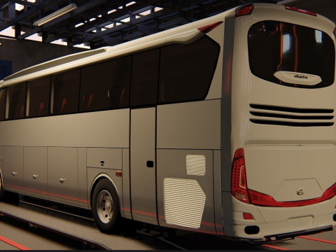 Indonesian Bus AdiPutro JetBus 3D Model